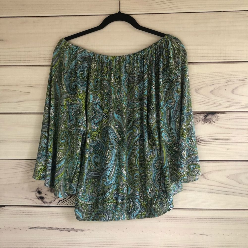 MICHAEL Michael Kors Paisley Print Peasant Blouse - Picture 6 of 6